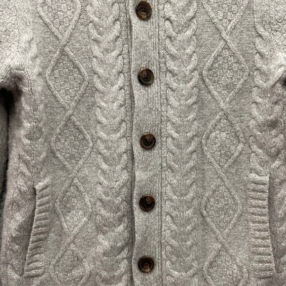 Brooks Brothers Women's Small 80% Wool Button Up Cardigan Sweater Mock Neck - Picture 10 of 10